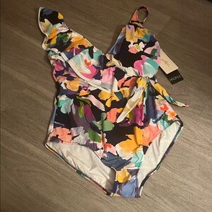 New Gottex Multicolor Floral Bikini size 14